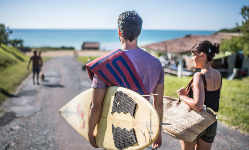 vacances surf pays basque camping